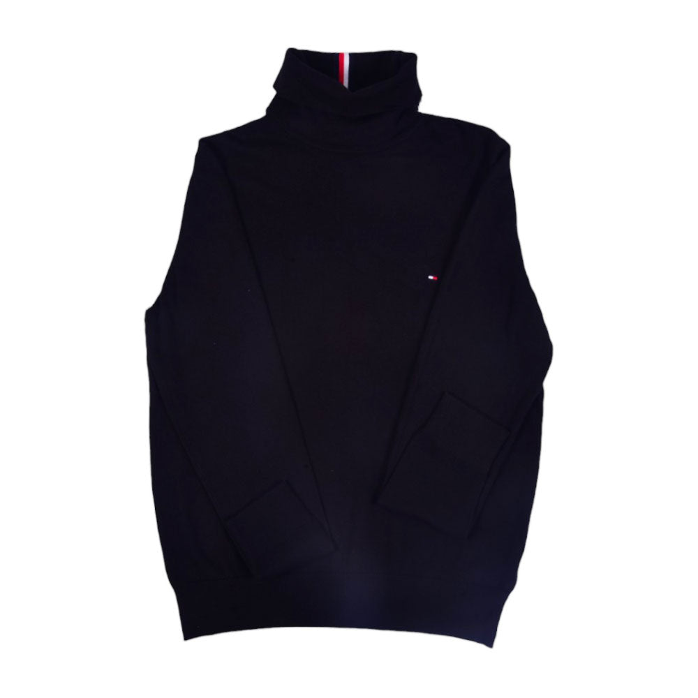 TH MEN L/S HIGH NECK SWEATER 78J9328-001 BLK L (IR.W)