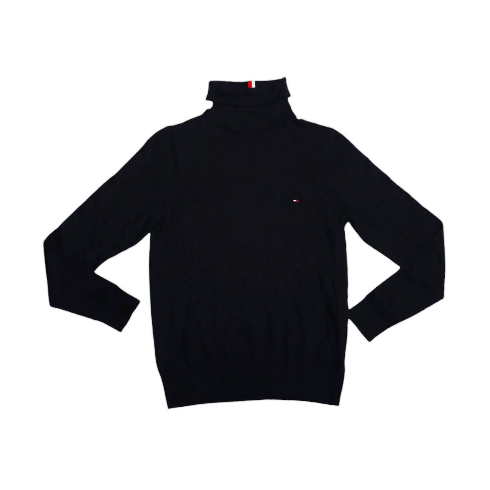 TH MEN L/S HIGH NECK SWEATER 78J9328-410 NVY S (IR.W)