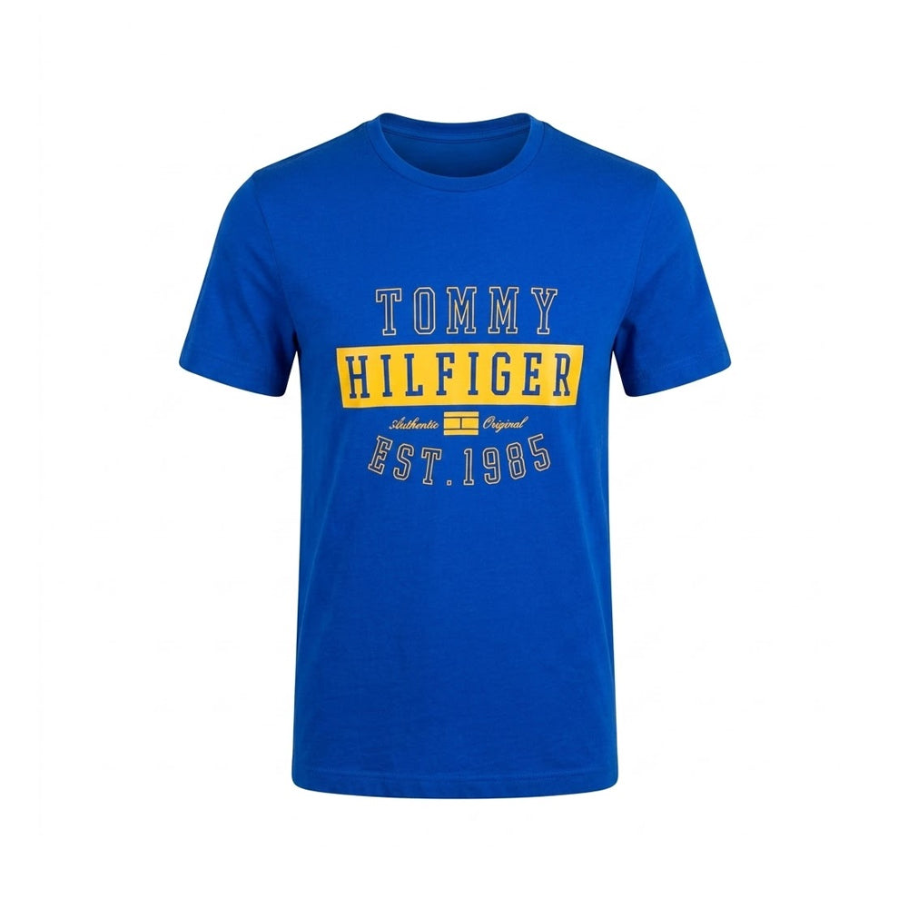 TH MEN S/S R.NECK T-SHIRT 09T4272-433 R.BLU S (IR.S)