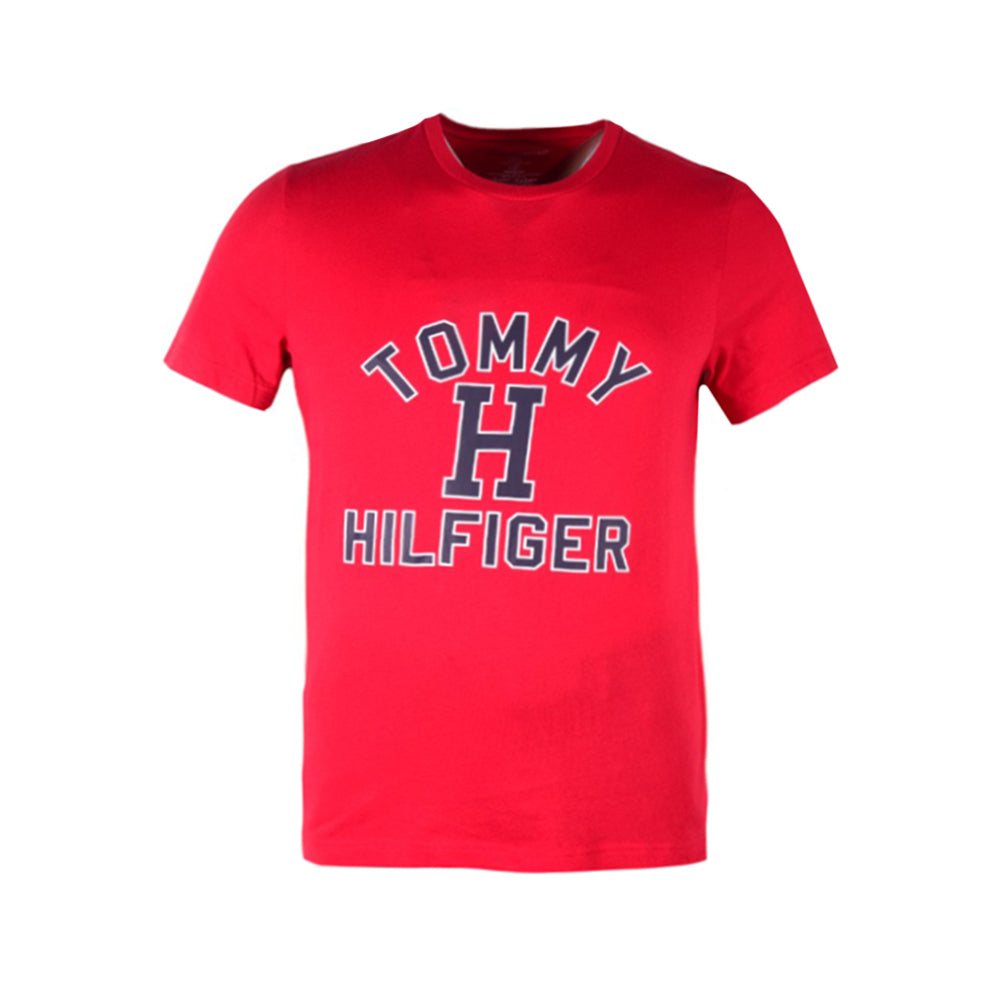 TH MEN S/S R.NECK T-SHIRT 09T4274-608 RED S (IR.S)