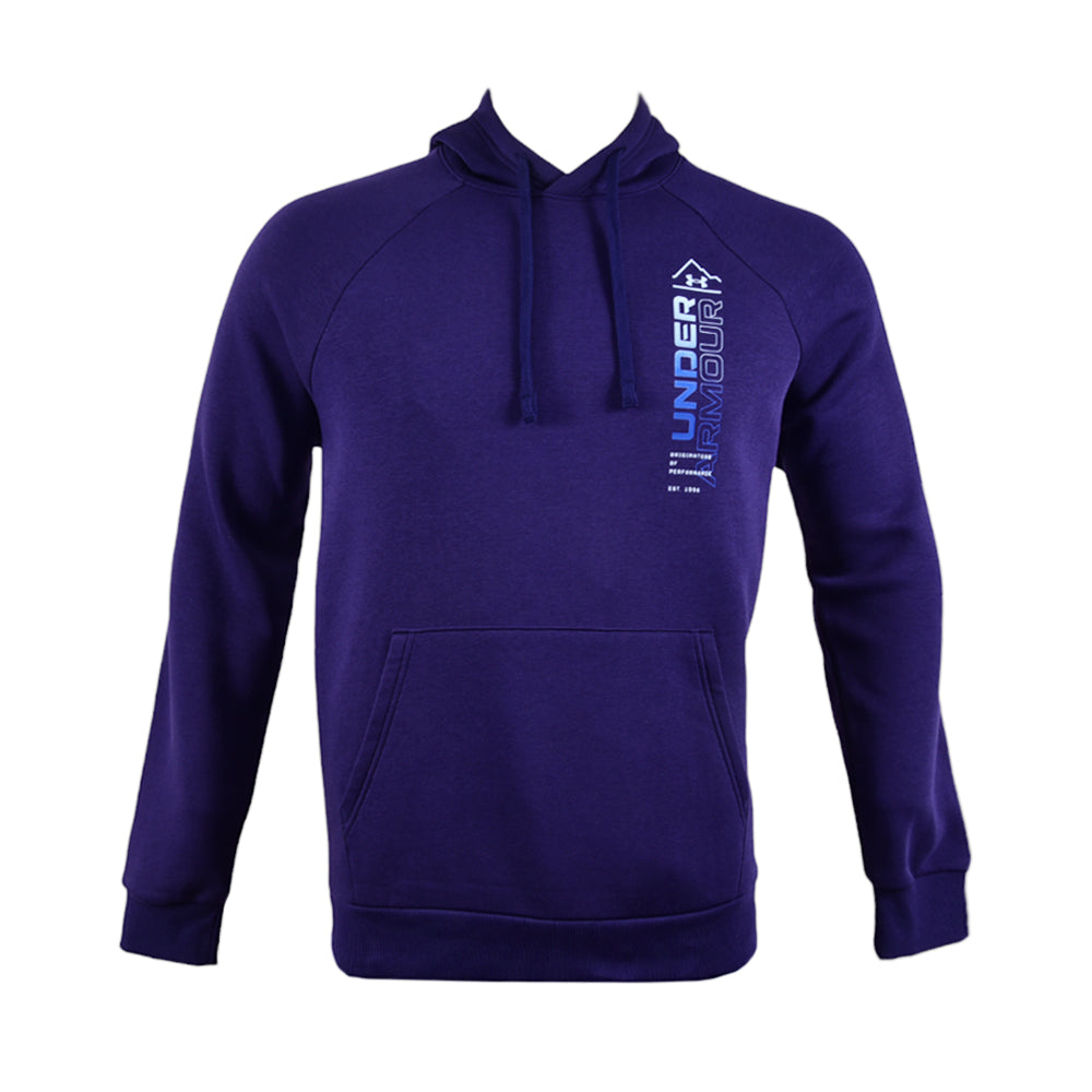 UA MEN L/S HOODIE 1380261-410 NVY M (IR.W)