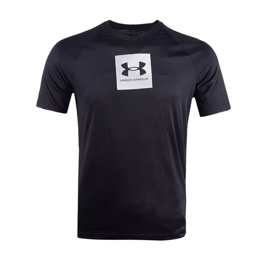 UA MEN S/S T.SHIRT 1380785-001 BLK S (IR.S)