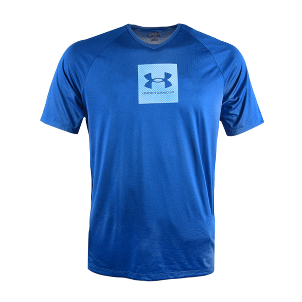 UA MEN S/S T.SHIRT 1380785-426 R-BLU L (IR.S)