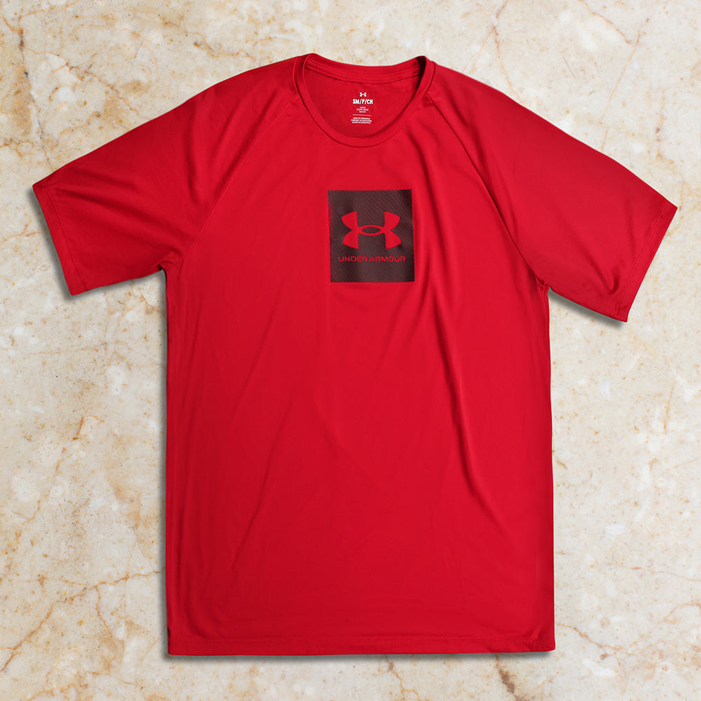 UA MEN S/S T.SHIRT 1380785-600 RED M (IR.S)