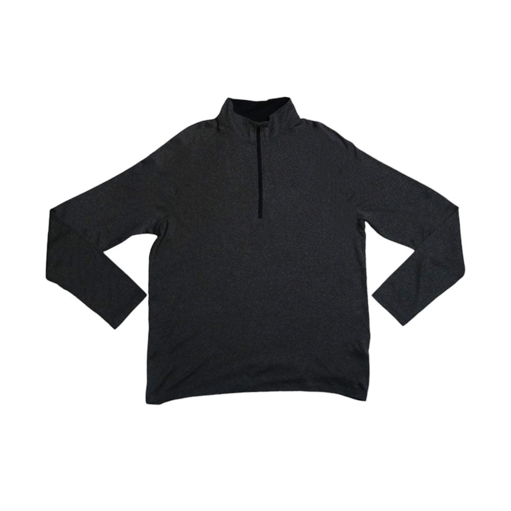 UA MEN L/S ZIPPER 1328495-090 GRY M (IR.W)