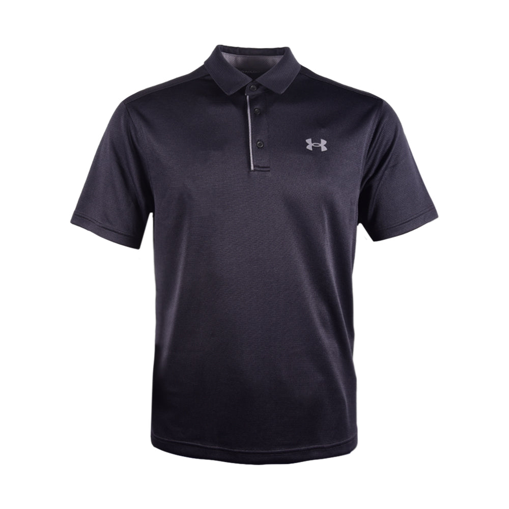UA MEN S/S POLO SHIRT 1290140-001 BLK L (IR.S)