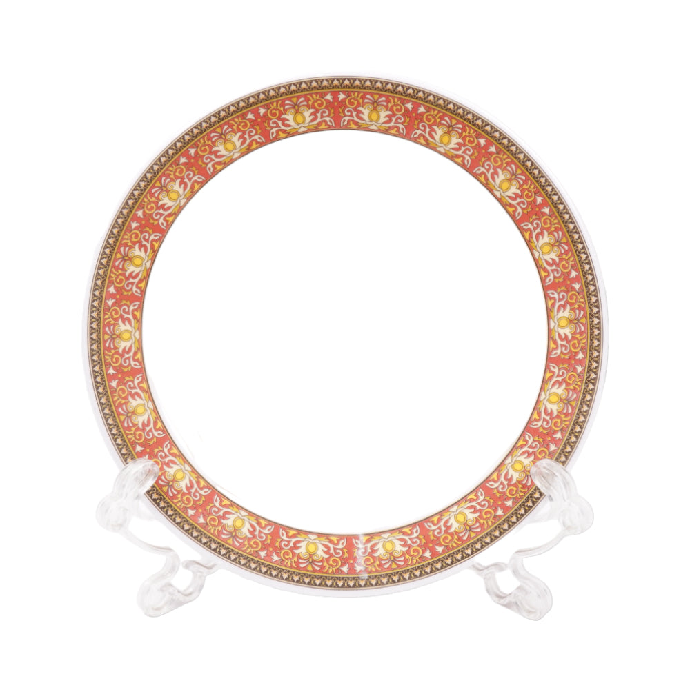 PLATE QUARTER MELAMINE MEDUSA RED