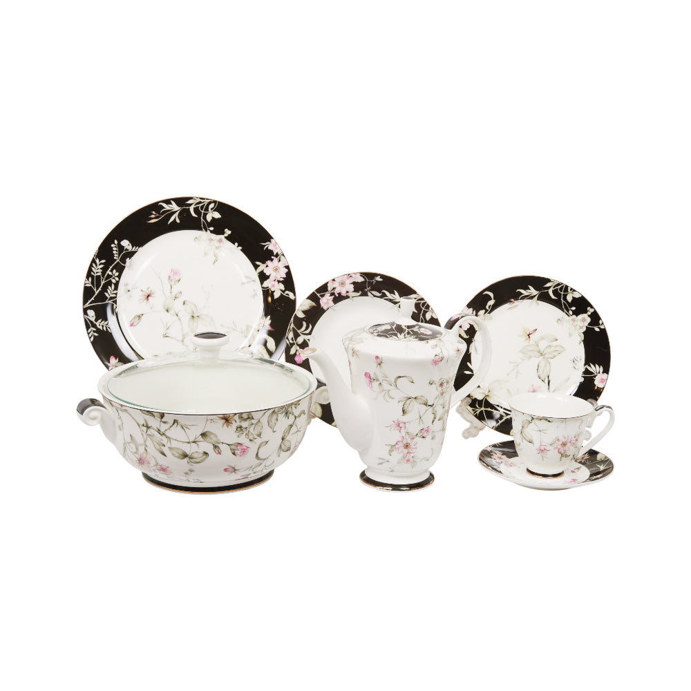 DINNER SET 71PC FINE BONE CHINA A21A01G