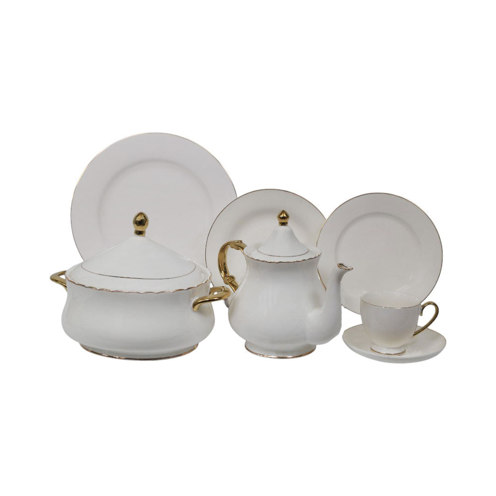 DINNER SET 61PC BONE CHINA GGK HG AT