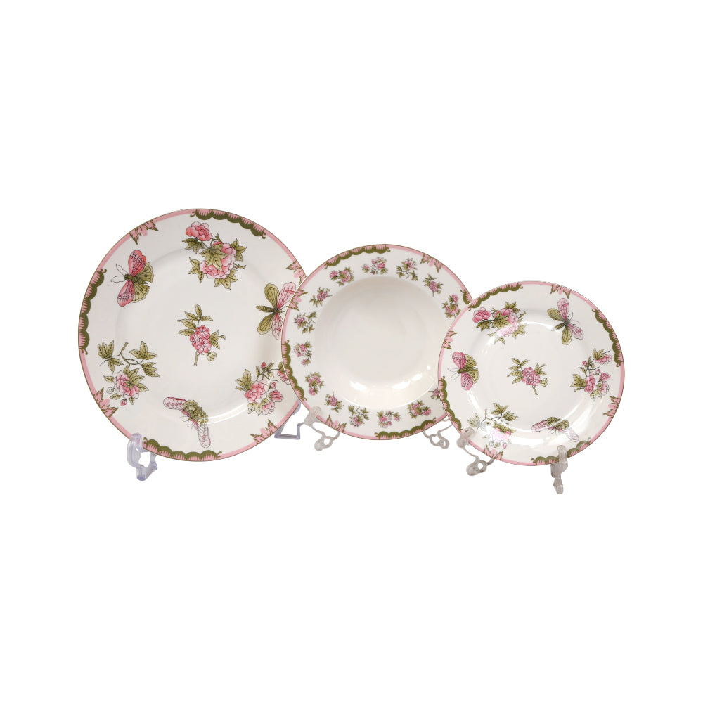 PLATE SET 18PC BONE CHINE LUXURY MH5095FE