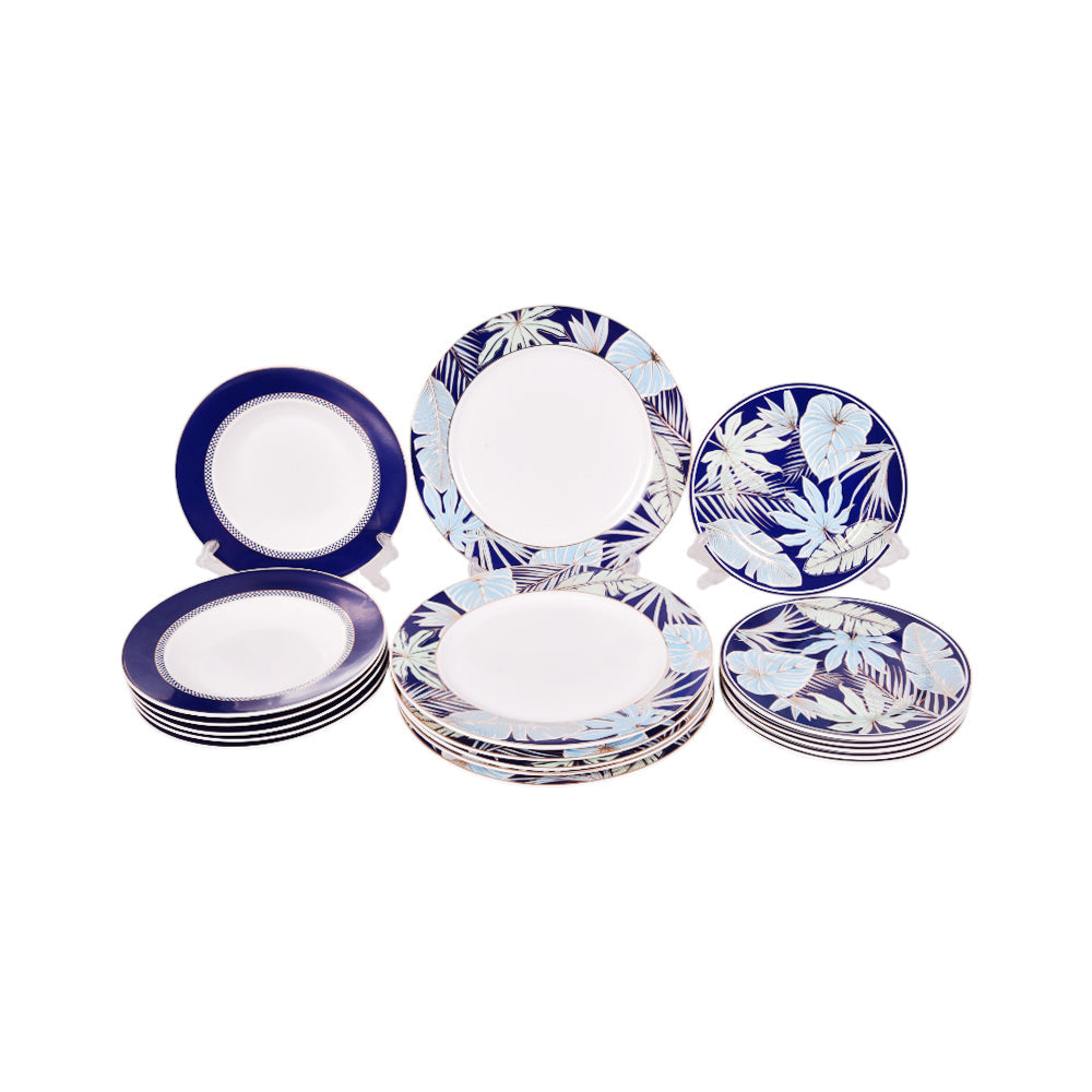 PLATE SET 18PC BONE CHINA DS1-18-2243