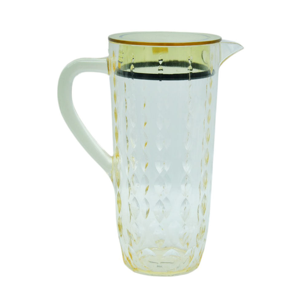 JUG ACRYLIC WATER DROP CUT AC109-07 YELLOW