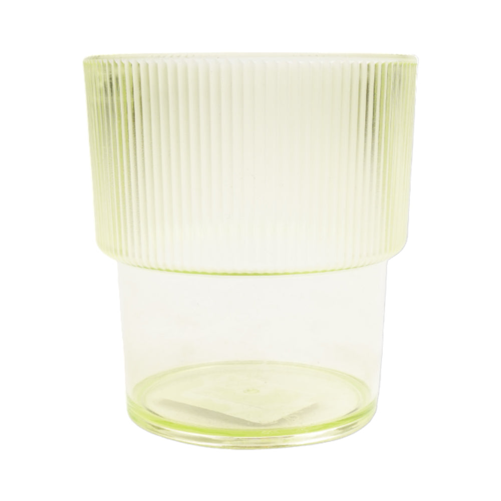 GLASS ACRYLIC FROSTED STACKABLE AC130-5 GREEN