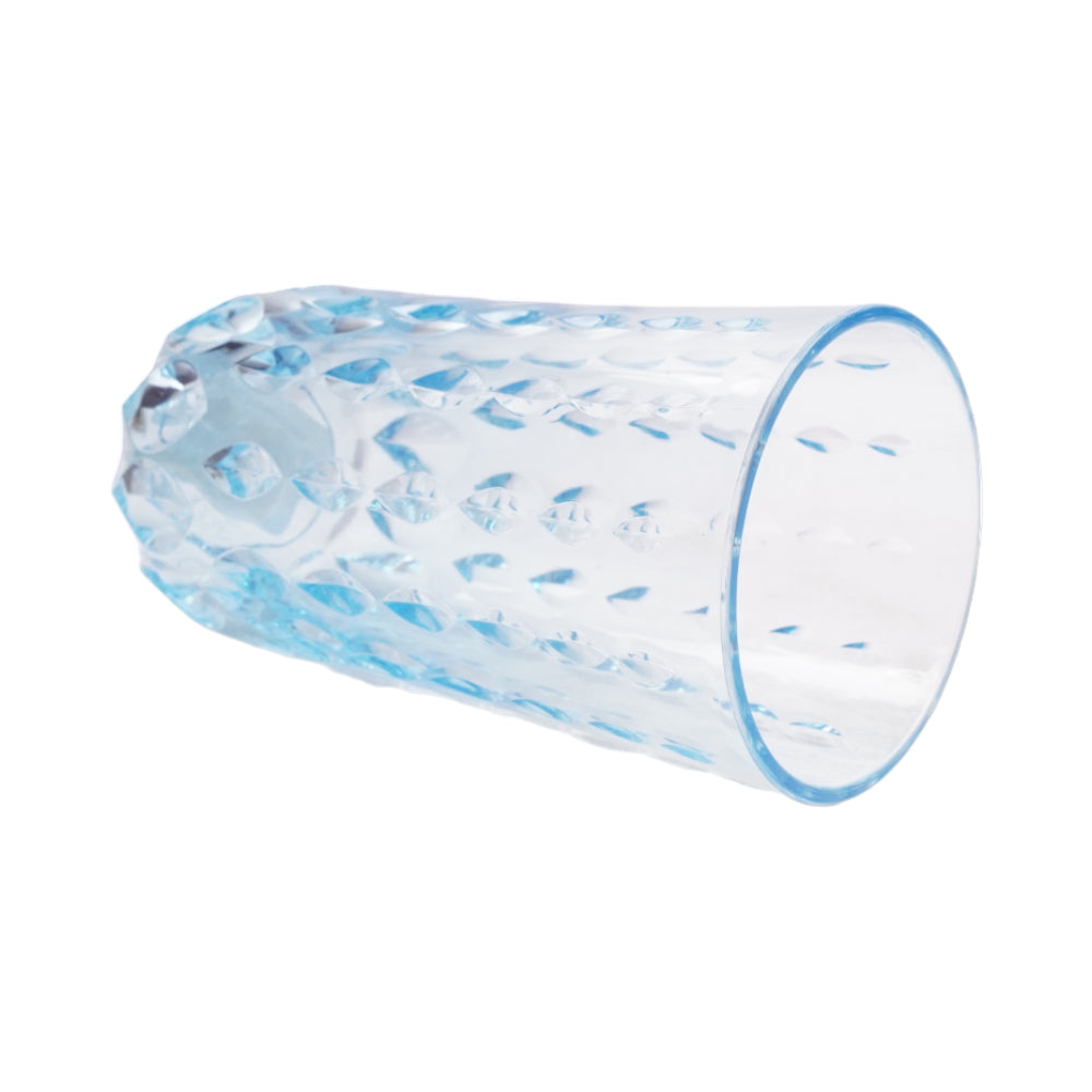 GLASS ACRYLIC WATER DROP CUT AC101-04 LIGHT BLUE (Pack 6)