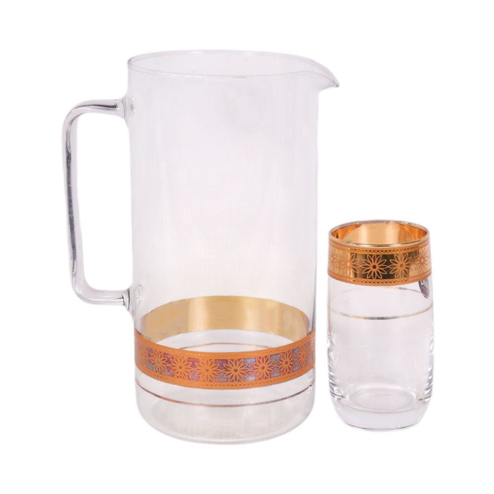 WATER SET 7PC CYLANDER GOLD PT79G