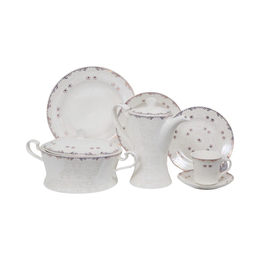DINNER SET 61PC NEW BONE FQ 002