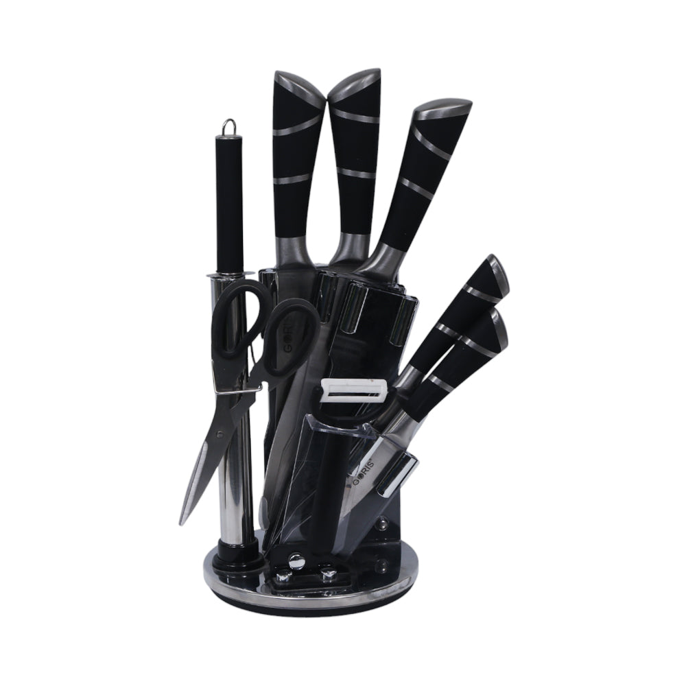 KNIFE SET 9PC IR GLS12