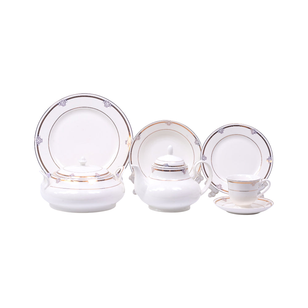 DINNER SET 61PC BONE CHINA HH002AW