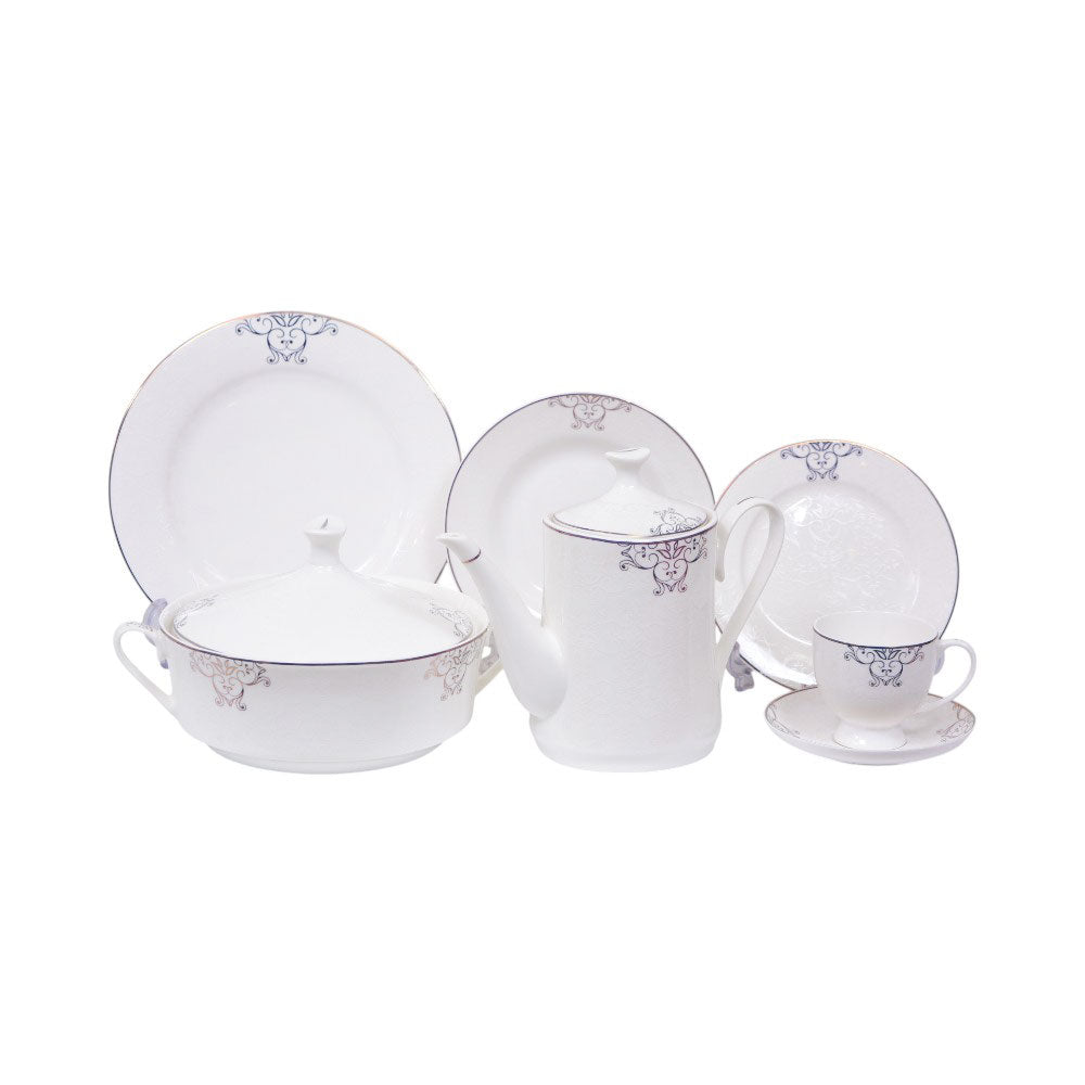 DINNER SET 85PC BONE CHINA TM068