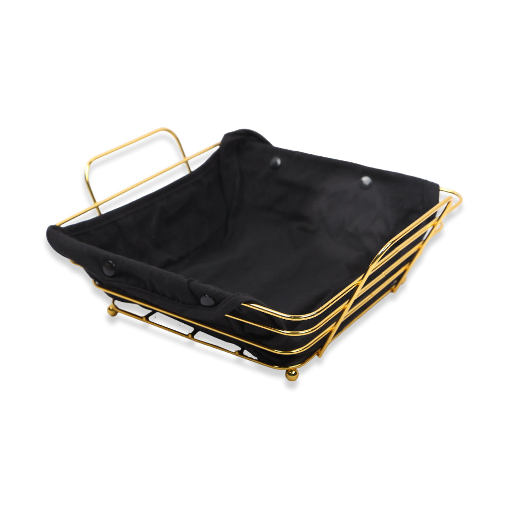 BREAD BASKET SQUARE GOLDEN IR S007X
