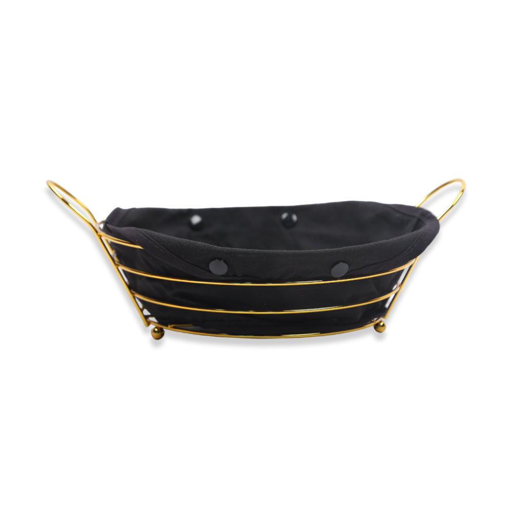 BREAD BASKET ROUND GOLDEN IR S009X