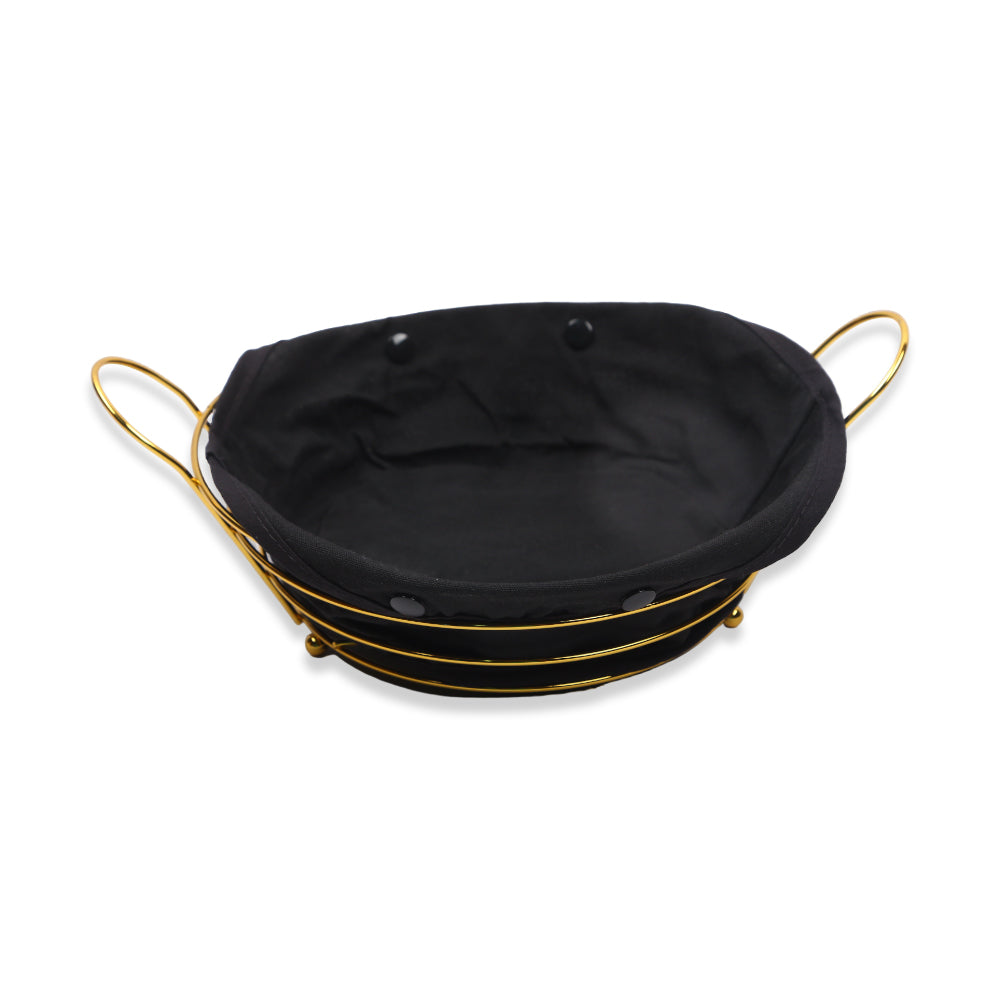 BREAD BASKET ROUND GOLDEN IR S009X