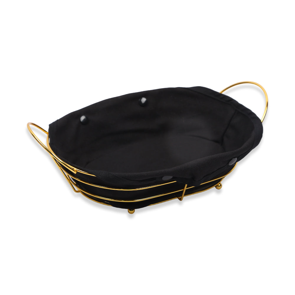 BREAD BASKET OVAL GOLDEN IR S008X
