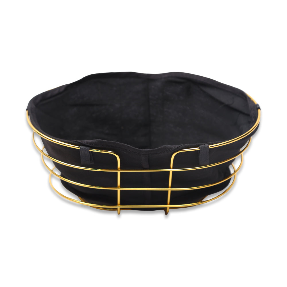BREAD BASKET OVAL GOLDEN IR S018X
