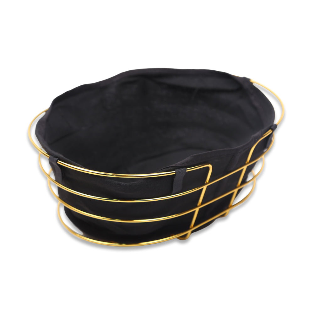 BREAD BASKET OVAL GOLDEN IR S018X