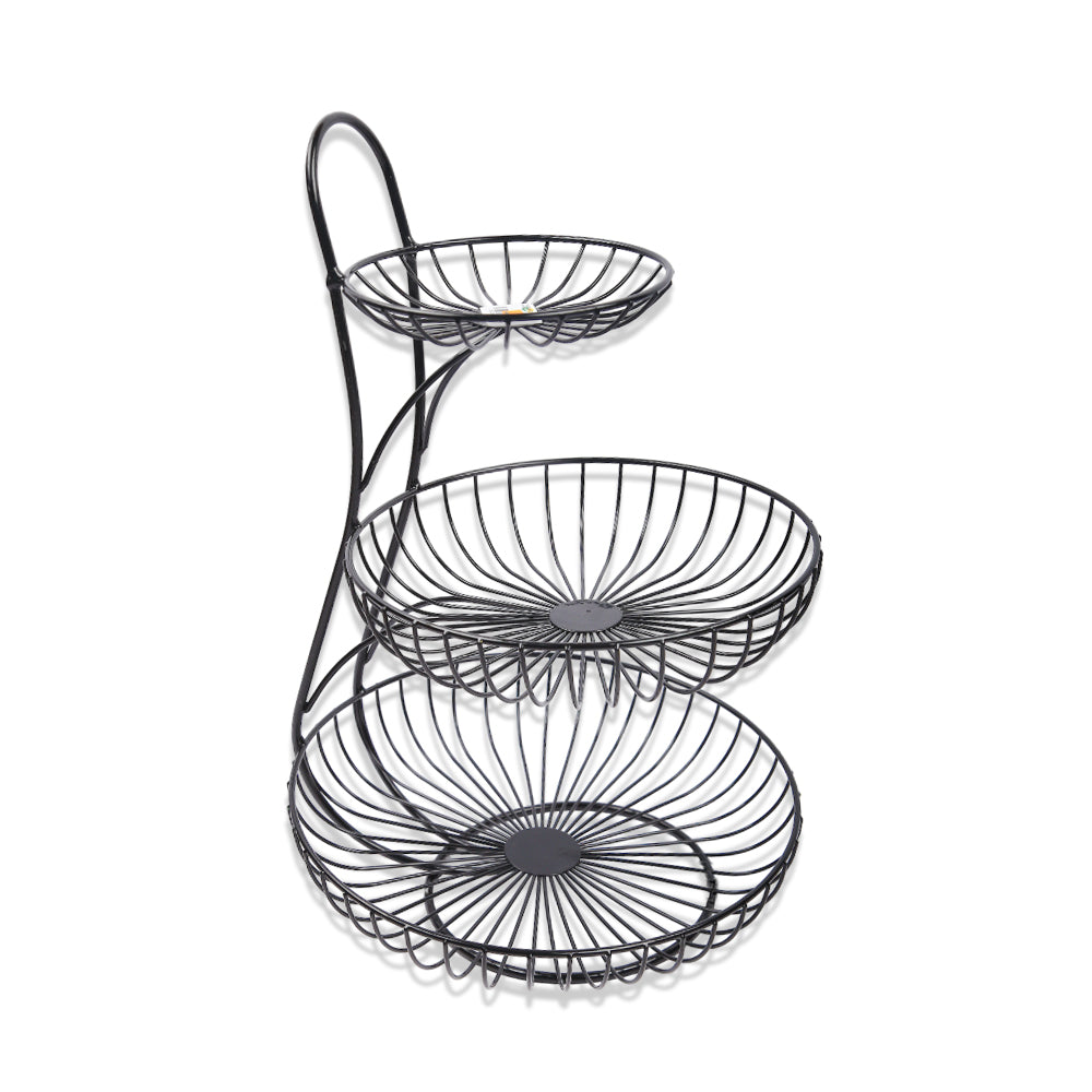 FRUIT BASKET 3TIRE BLACK IR TM3