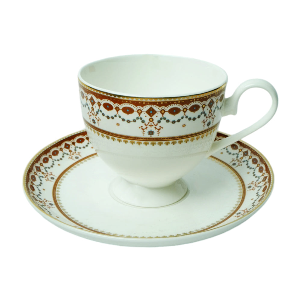 CUP & SAUCER BONE CHINA JOHN ADAMS C2 FT (Pack of 6)