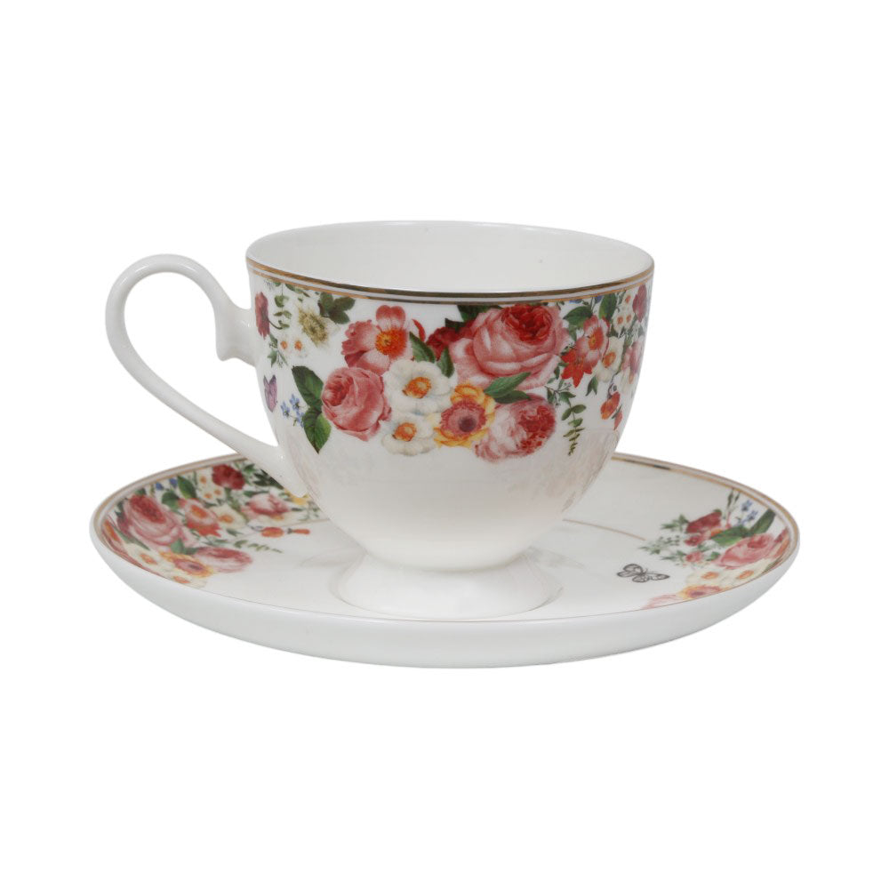 CUP & SAUCER BONE CHINA JOHN ADAMS C4 FT (Pack 6)