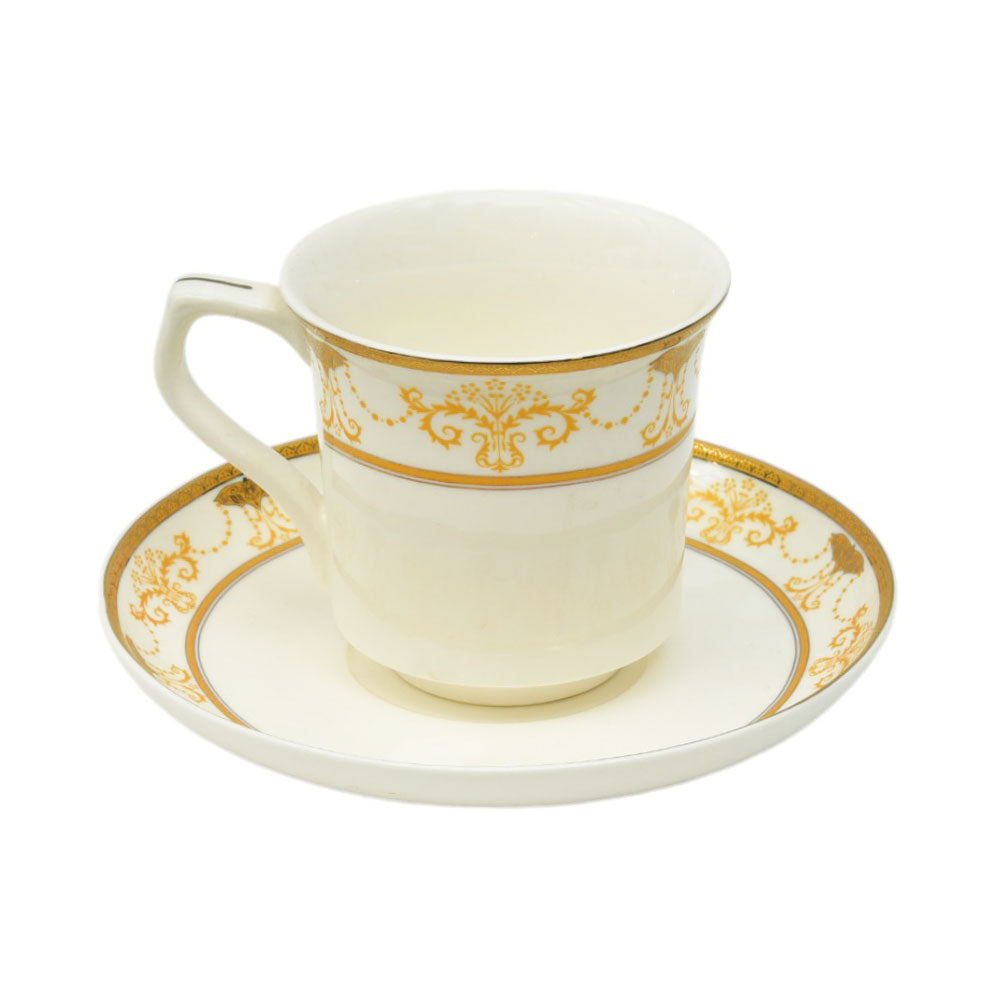 CUP & SAUCER BONE CHINA JOHN ADAMS C10 FT (Pack 6)