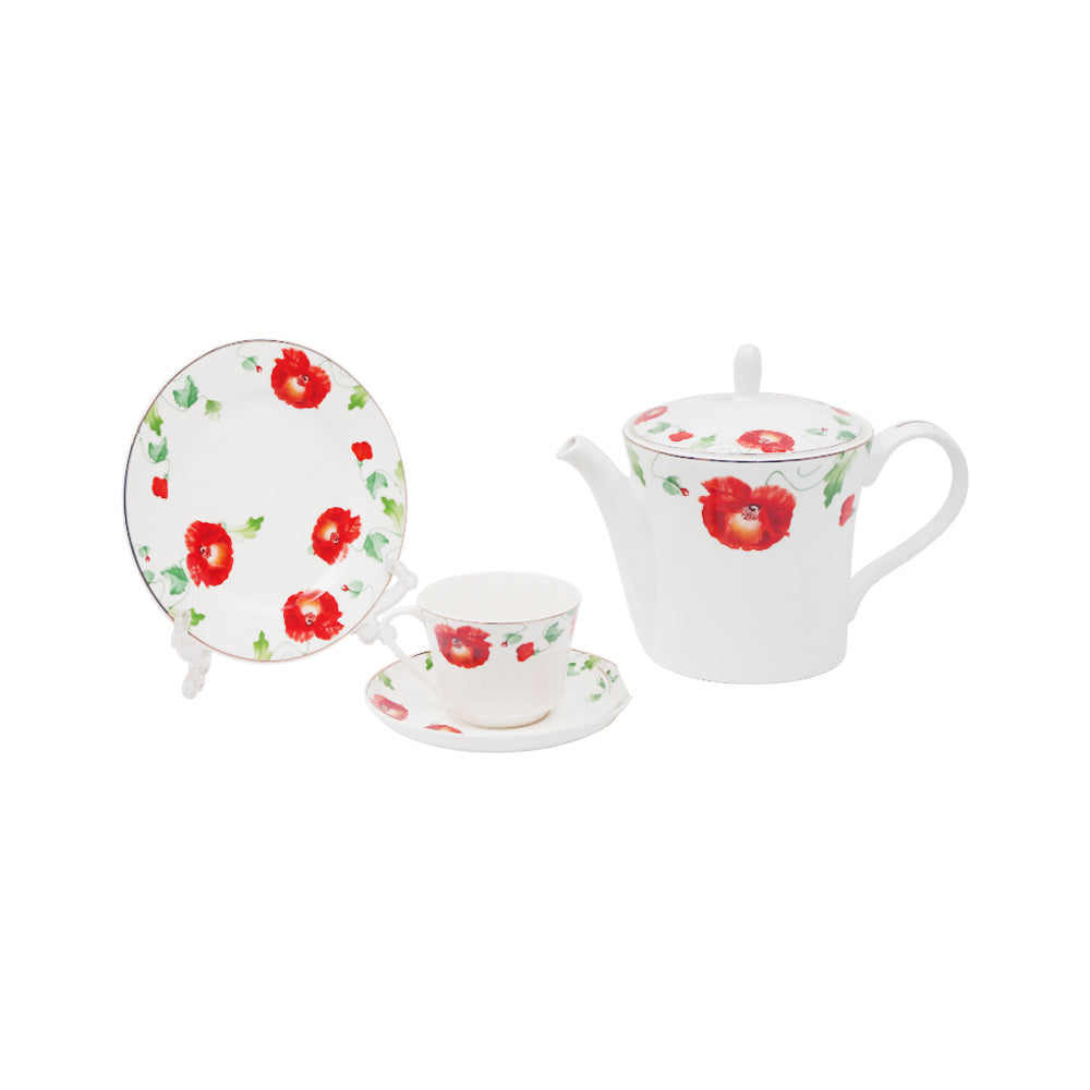 TEA SET 24 PC BONE CHINA H3-1 FT
