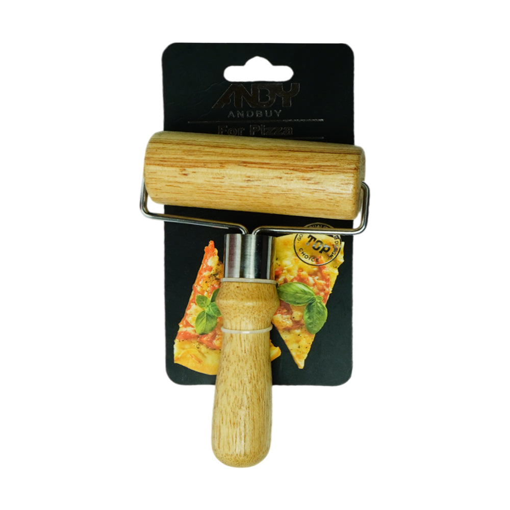 PIZZA PIN ROLLER WOODEN IR K6100