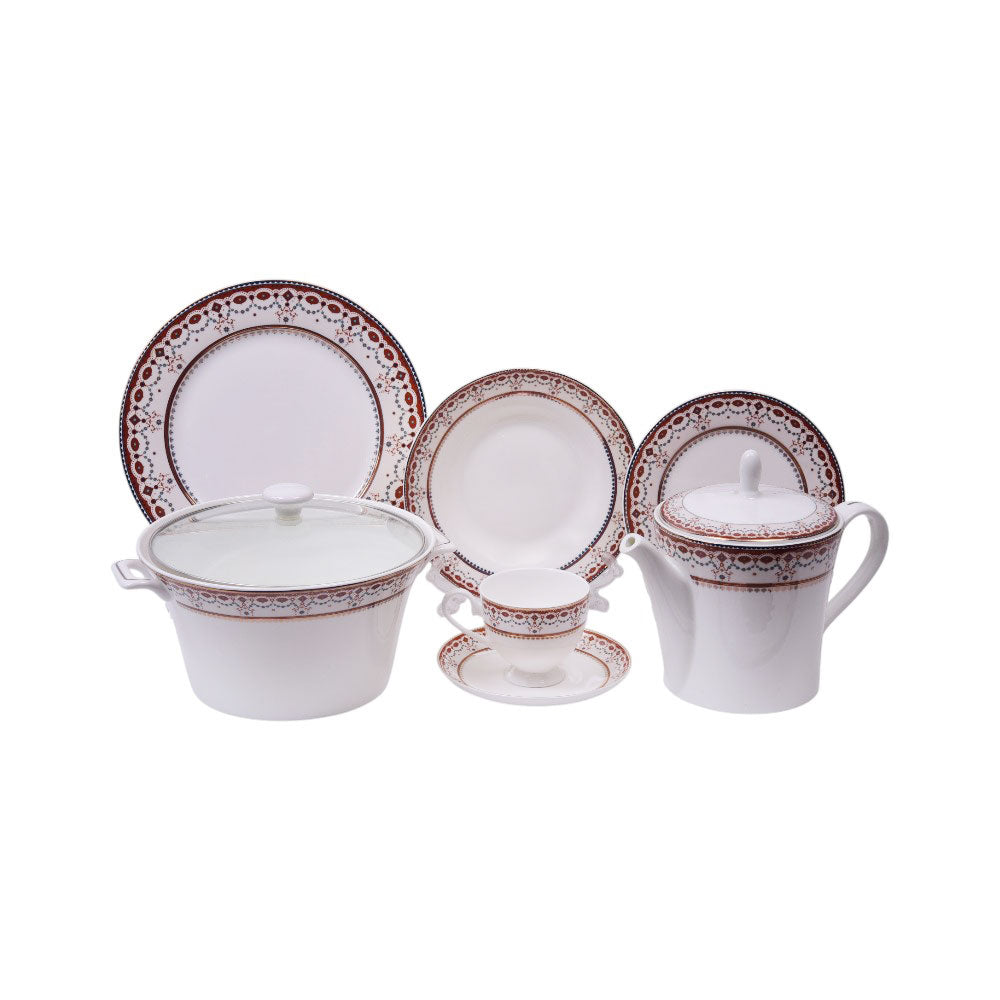 DINNER SET 89 PC BONE CHINA JOHN ADAMS H3-2FT