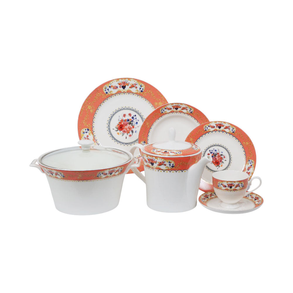 DINNER SET 89 PC BONE CHINA JOHN ADAMS H3-5FT