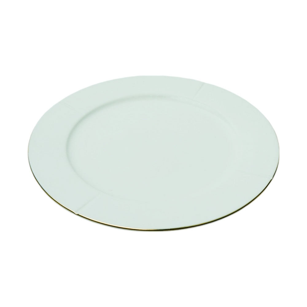 PLATE QUARTER WHITE PORCELAIN 8INCH IR