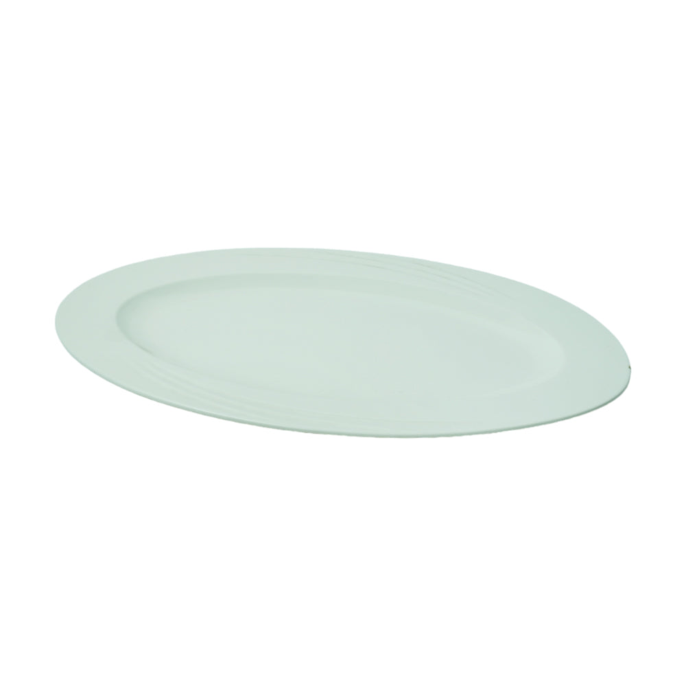 DISH WHITE PORCELAIN OVAL 18INCH IR
