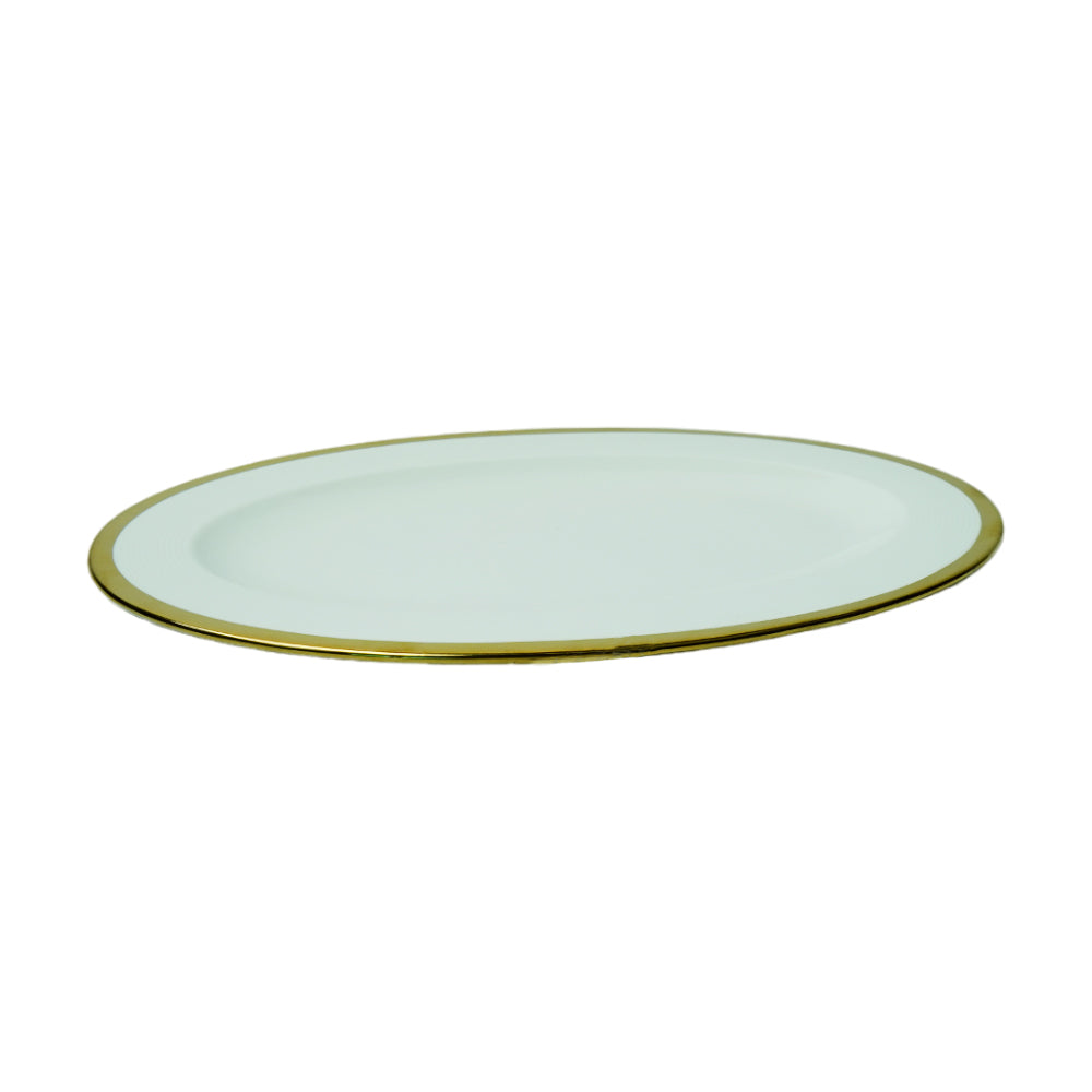 DISH WHITE PORCELAIN ELECTRO 12INCH IR DD