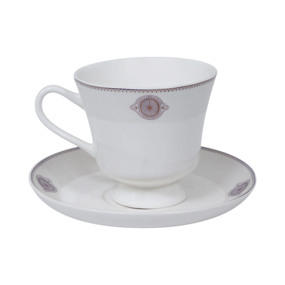 CUP & SAUCER BONE CHINA MORE & MORE HS009 AW (Pack 6)