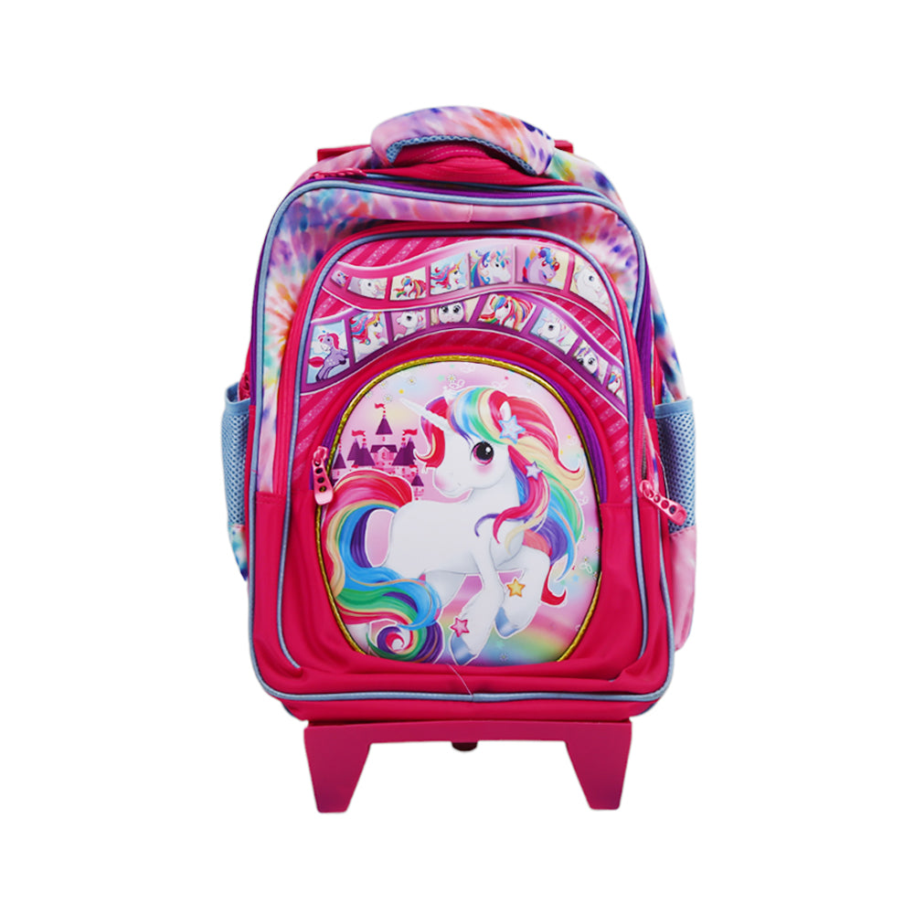 2256 KIDS SCHOOL TROLLEY BAG 16 INCH ASST A.M