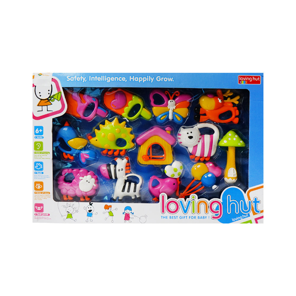 13006 BABY RATTLE SET 12PC A.I