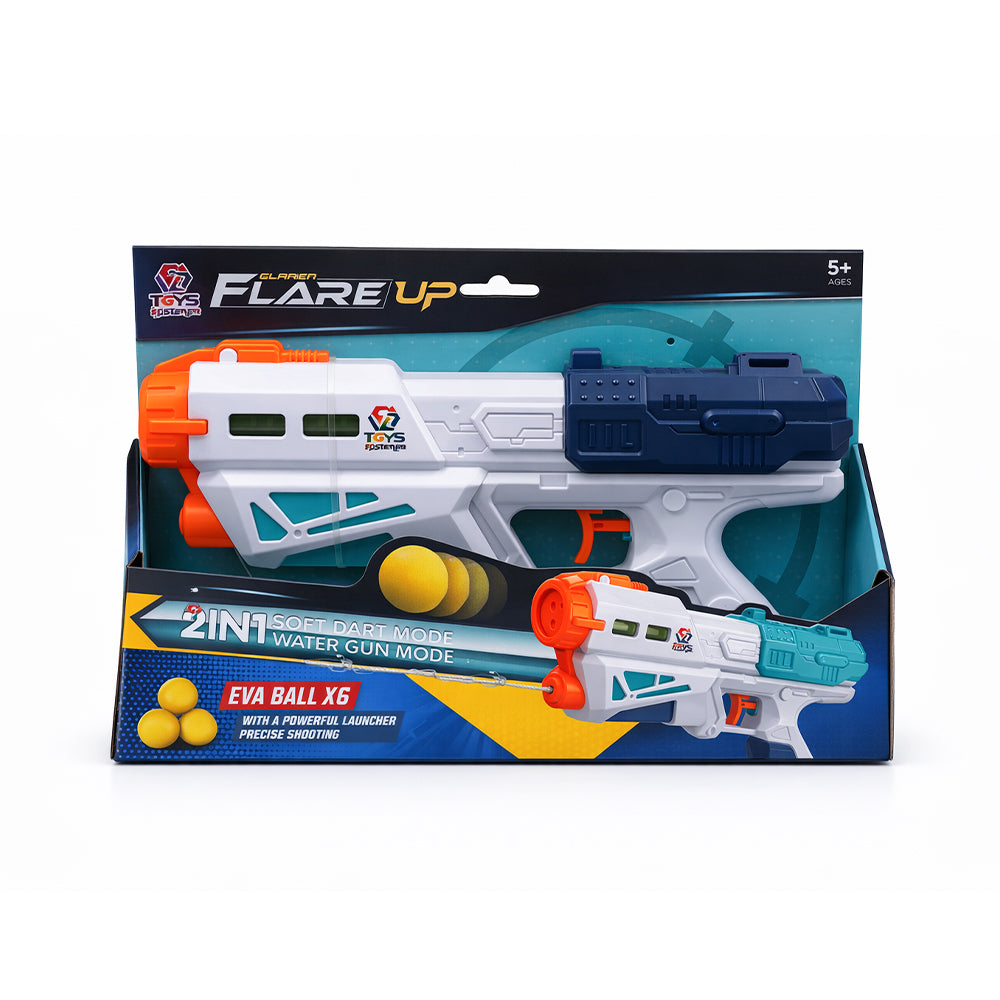 648-51 FLARE UP 2IN1 DART GUN A.I