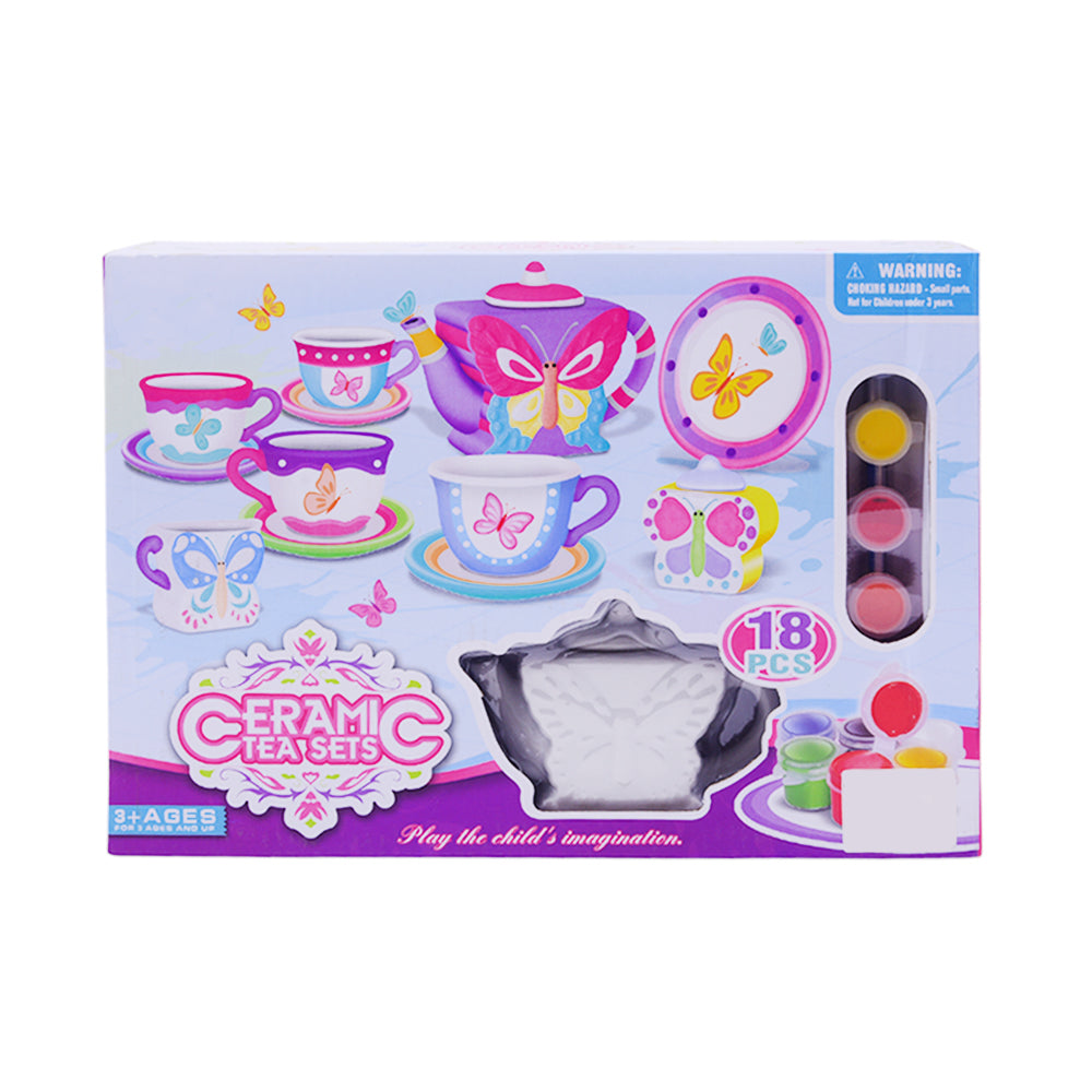 868-E35 CERAMIC CUP ART SET 18PC A.I