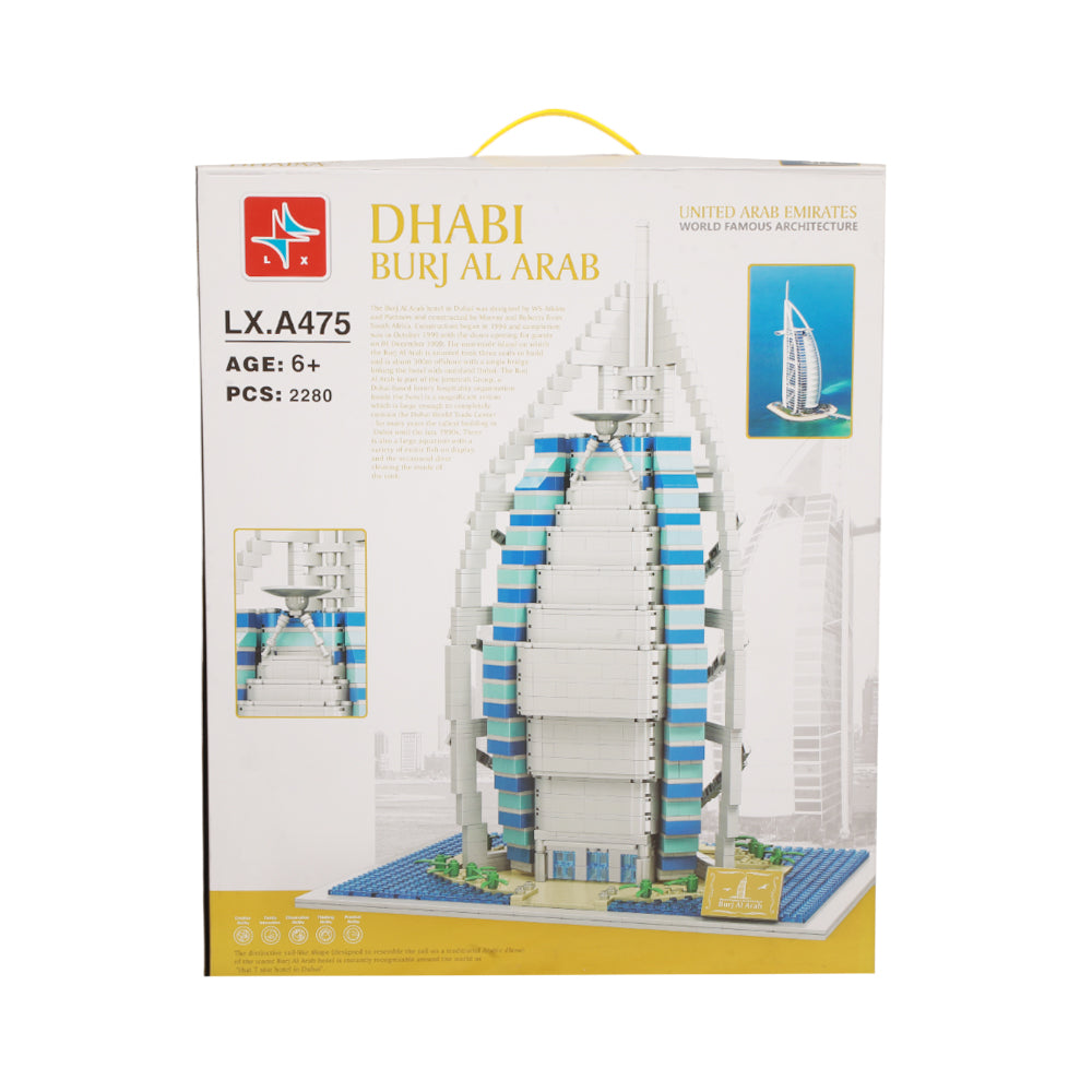 LX.A475 DHABI BURJ AL ARAB BRICKS SET 2280PC IR