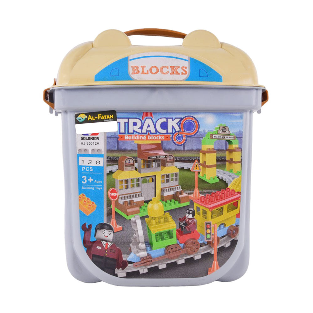 HJ-35012A TRAIN TRACKS BUILDING BLOCKS SET 128PC IR