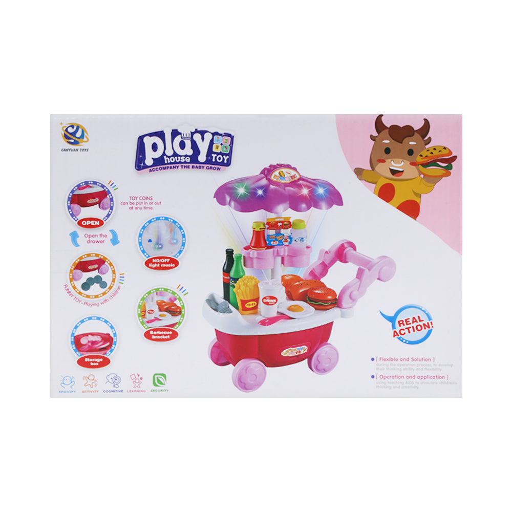 HJ665-6 FOOD TROLLEY PLAY SET IR