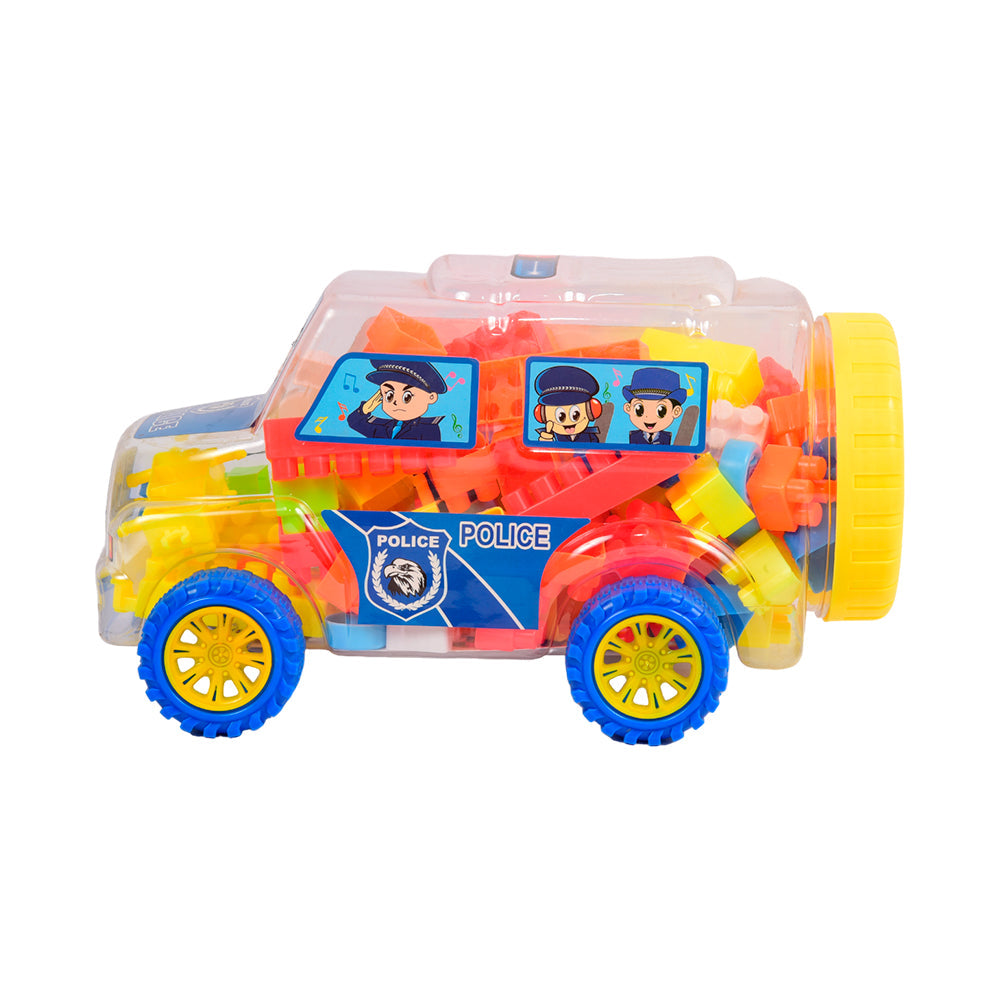 6611-6 PLAY & LEARN BLOCKS SET 118PC IN SCHOOL BUS IR