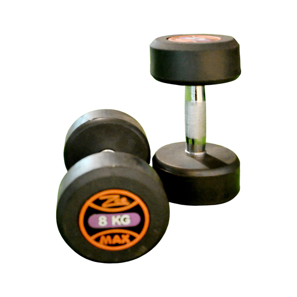 COATED DUMBELLS 8 KG PAIR